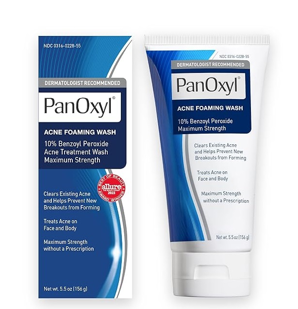PanOxyl Acne Foaming Wash Benzoyl Peroxide 10%